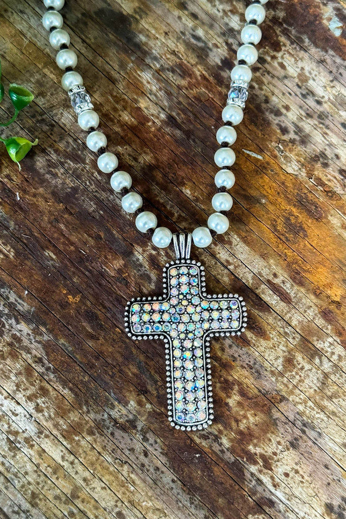 Angel Of Music Cross Necklace