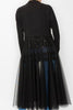 Enchanted Night Timeless Black Long Jacket Mesh Tulle Layer