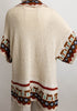 CANYON SOUL CARDIGAN SWEATER KIMONO IN IVORY MULTI-COLOR