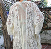 THE SOUNDS OF LOVE CROCHET LACE KIMONO IVORY