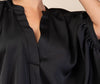 16-26 size - BLACK SATIN COMFY OVERSIZED TUNIC -------SIZE