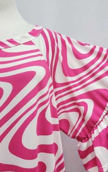 CELEBRATE THE MOMENT TOP IN PINK & WHITE -----------SALE