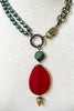 WESTERN RED SUNRISE NATURAL STONE & CRYSTAL NECKLACE