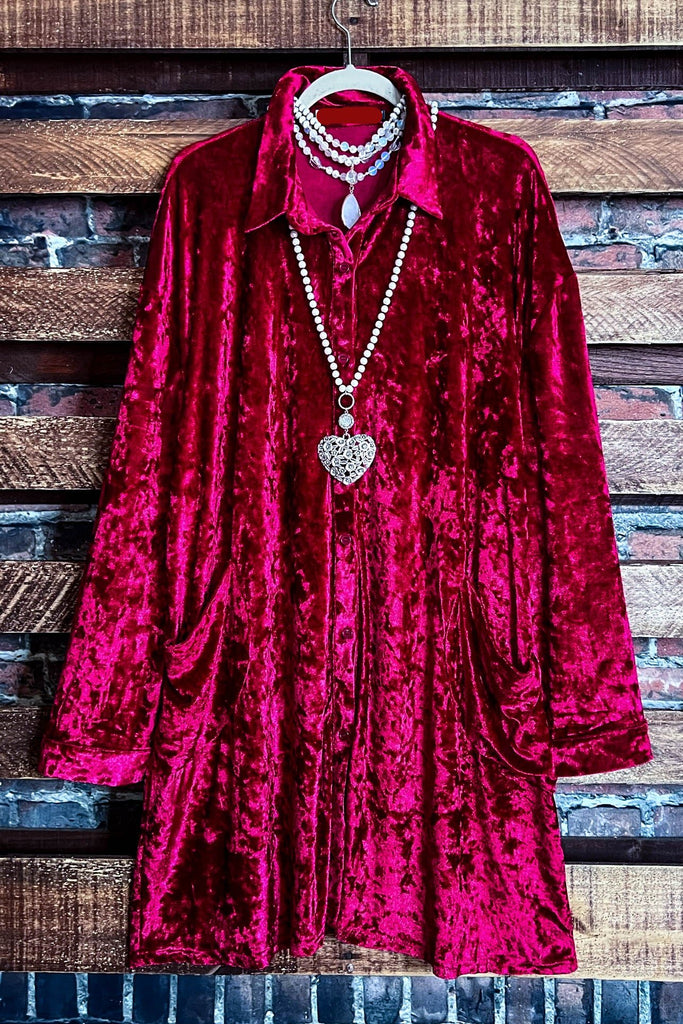 STUNNING CLASSIC WINE VELVET JACKET PATCHED POCKETS