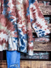 BEST DEFINITION OF COMFY & SOFT OVERSIZED SWEATER TUNIC TIE DYE BLUE & RUST