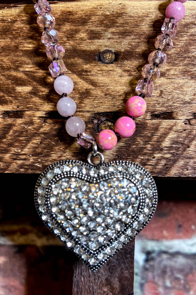 My Inner Peace Crystal Heart Necklace