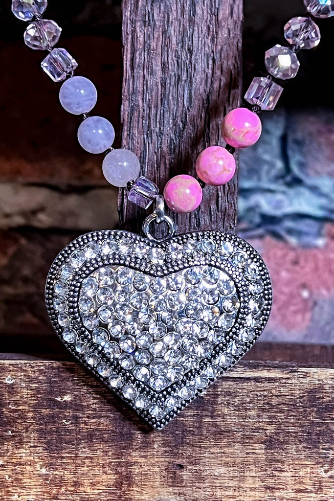 My Inner Peace Crystal Heart Necklace