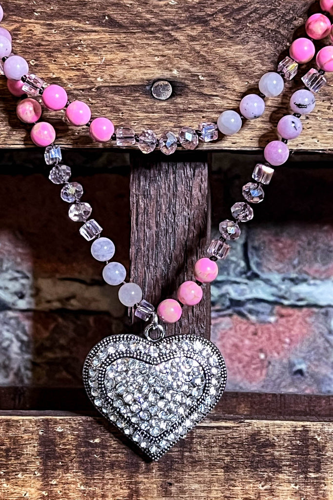 My Inner Peace Crystal Heart Necklace