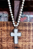 MYSTIC CROSS NECKLACE IN IVORY