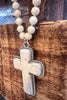 MYSTIC CROSS NECKLACE IN IVORY