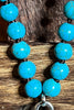 MYSTIC CROSS BLUE TURQUOISE NECKLACE