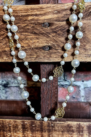 TOUCH OF MAGIC PEARLS LAYERED NECKLACE