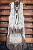 FLEUR D' CACTUS BOHO CROCHET FAB VEST IN NATURAL & TAN