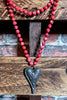 LOVING HEART NECKLACE IN RED