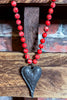 LOVING HEART NECKLACE IN RED