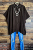 Ready for The Day Pretty Comfy Oversized Tunic in Brown