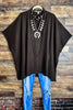 Ready for The Day Pretty Comfy Oversized Tunic in Brown