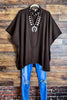 Ready for The Day Pretty Comfy Oversized Tunic in Brown