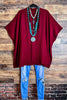 Ready for The Day Pretty Comfy Oversized Tunic in Burgundy