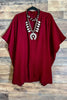 Ready for The Day Pretty Comfy Oversized Tunic in Burgundy