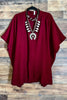 Ready for The Day Pretty Comfy Oversized Tunic in Burgundy