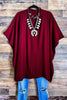 Ready for The Day Pretty Comfy Oversized Tunic in Burgundy