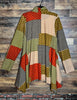 A WAYS TO GO PATCHWORK PRINT MULTI-COLOR CARDIGAN