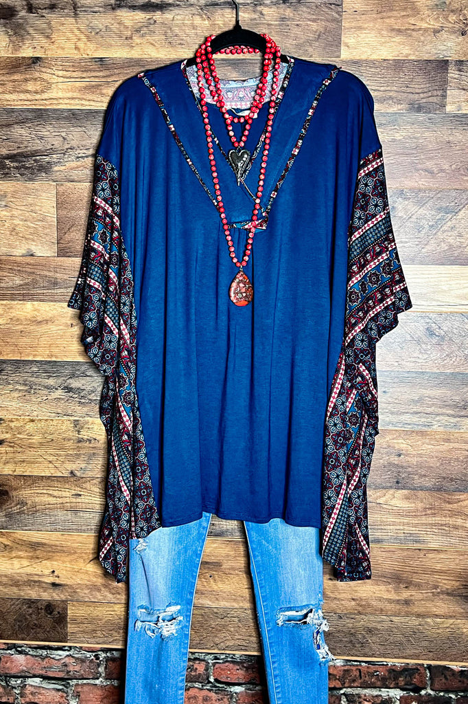 All For The Best Teal Tunic