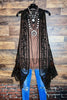 DANCIN' IN THE MOONLIGHT BROWN LACE & CROCHET VEST