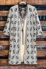 Magic In My Heart 100% Cotton Artisan Cardigan Jacket Beige/Black-------Sale