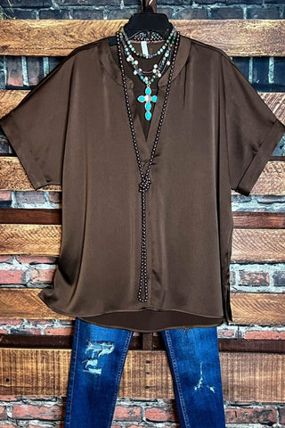 FOREVER PERFECTLY SIMPLE & OVERSIZED DARK BURGUNDY T-TUNIC---------SALE