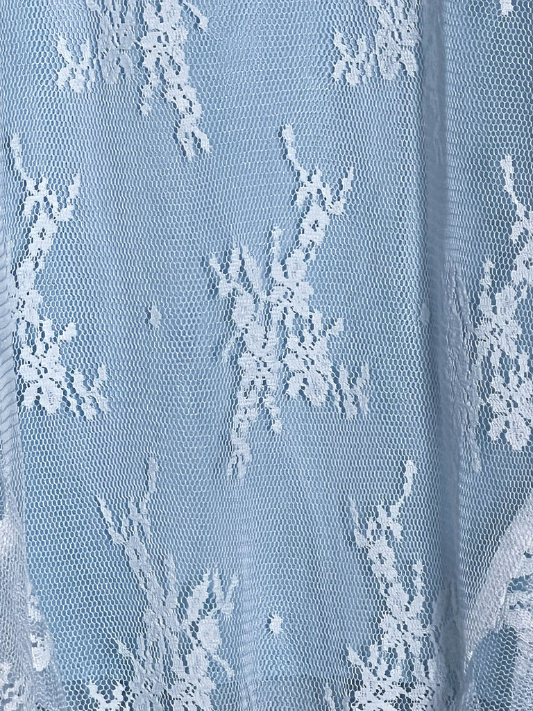 Moments To Treasure Blue & White Lace Dress