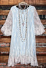 Moments To Treasure Blue & White Lace Dress (