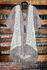 ORIGINAL BEAUTY BOHEMIAN CROCHET FRINGE VEST IN NATURAL