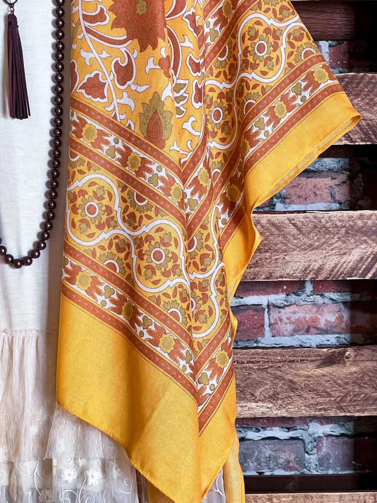 TICKETS TO PARADISE YELLOW SUNRISE BOHO KIMONO