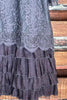 ADMIRE YOUR BEAUTY EMBROIDERED LACE DRESS IN DARK GRAY