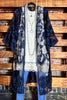 WON MY HEART NAVY BLUE LACE EMBROIDERED CARDIGAN