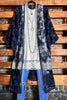 WON MY HEART NAVY BLUE LACE EMBROIDERED CARDIGAN