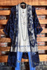 WON MY HEART NAVY BLUE LACE EMBROIDERED CARDIGAN