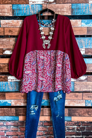 FOREVER PERFECTLY SIMPLE & OVERSIZED DARK BURGUNDY T-TUNIC---------SALE