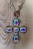 Fab Vintage Inspired Crystal Cross Necklace