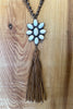 ROSEWOOD FLOWER NECKLACE IVORY