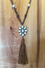 ROSEWOOD FLOWER NECKLACE IVORY