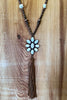 ROSEWOOD FLOWER NECKLACE IVORY