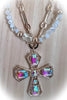 Fab Vintage Inspired Crystal Cross Necklace