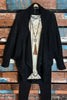 COZY CHARM TO GO IN STYLE CARDIGAN IN BLACK