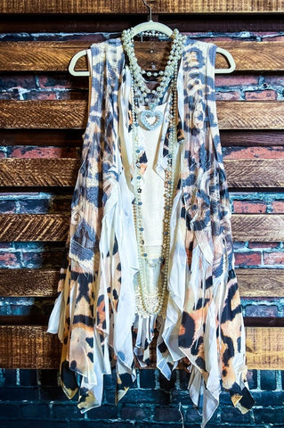 Confident Glamour Tunic Dress in Animal Print & Multi-Color