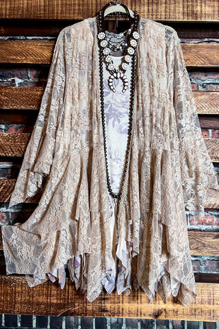 Best of My Love Bohemian-Vintage Inspired Vest Roses & Taupe