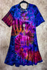 ALL FOR THE BEST TIE DYE DRESS IN PURPLE & MULTI-COLOR