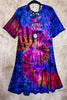 ALL FOR THE BEST TIE DYE DRESS IN PURPLE & MULTI-COLOR